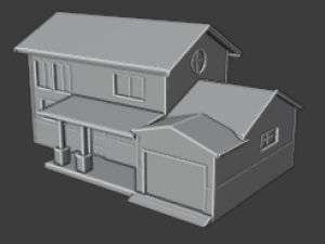 american house Model 3D