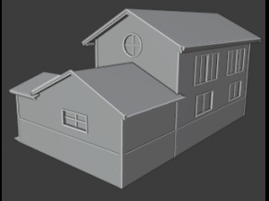 american house Model 3D