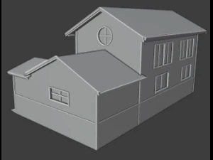 casa americana Modelo 3D