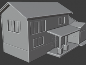 american house Model 3D