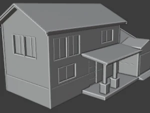 casa americana Modelo 3D