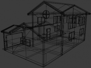 american house Model 3D