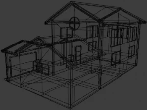 casa americana Modelo 3D