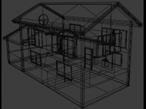 american house Model 3D
