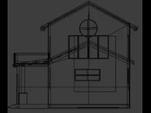casa americana Modelo 3D