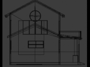 american house Model 3D
