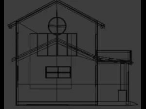 casa americana Modelo 3D