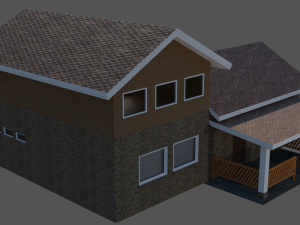 north america model house 2 Modelo 3D