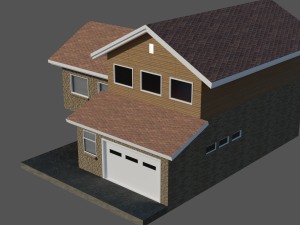 north america model house 2 Modelo 3D