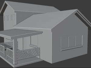 north america model house 2 Modelo 3D