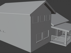 north america model house 2 Modelo 3D