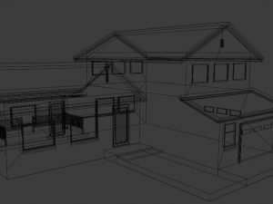 north america model house 2 Modelo 3D