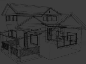 north america model house 2 3D Model