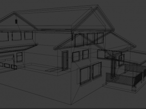north america model house 2 Modelo 3D