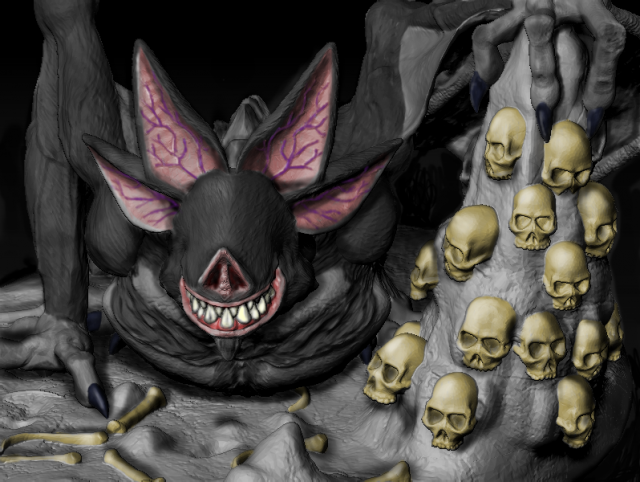 camazotz 3D 프린트 모델 .c4d .max .obj .3ds .fbx .stl .blend 