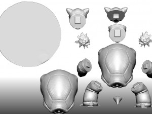 blastoise 3D Baskı Modeli