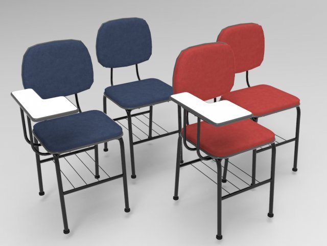student chair 3D Модель .c4d .max .obj .3ds .fbx .stl .blend 