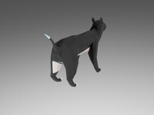 lowpoly cat 3D Model