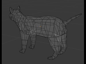 lowpoly cat 3D Model