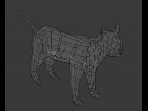 lowpoly cat 3D Model