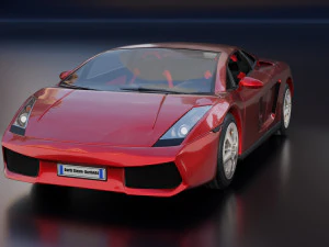 스포츠카 3D 모델
