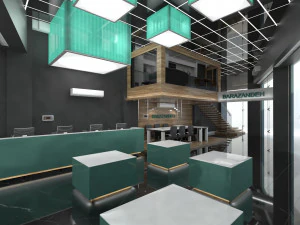 매장 인테리어 디자인 3D 모델