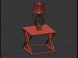 golden table lamps 3Dモデル