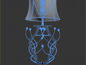 golden table lamps 3Dモデル