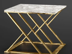 golden table lamps 3D Model