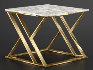 golden table lamps 3Dモデル