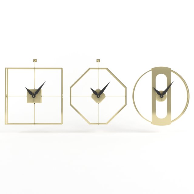 wal clock Modelo 3D .c4d .max .obj .3ds .fbx .stl .blend 