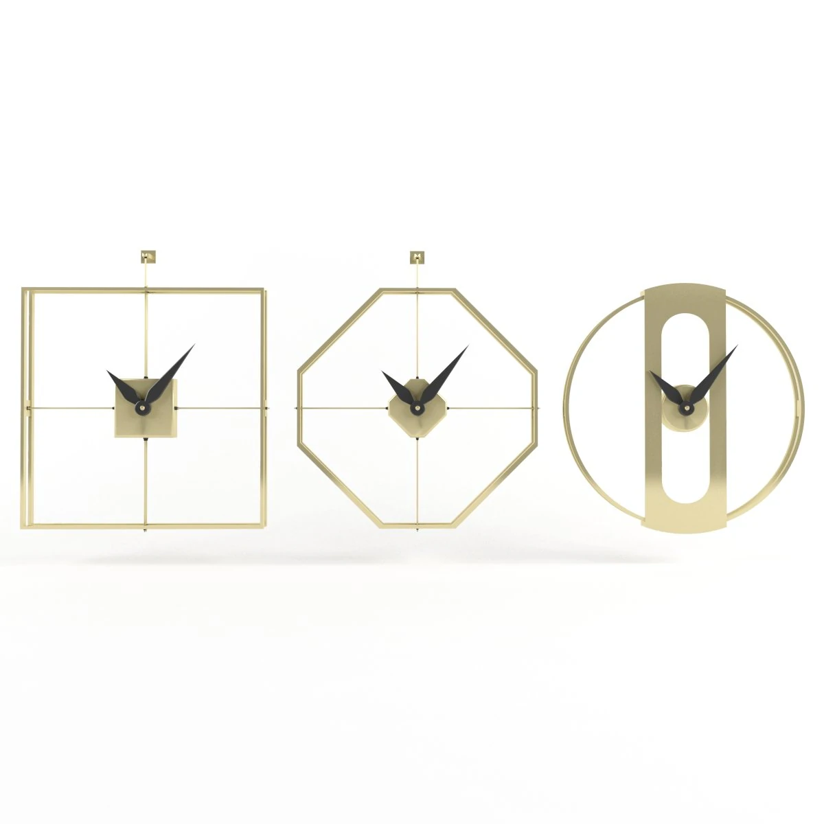 掛け時計 3Dモデル .c4d .max .obj .3ds .fbx .stl .blend 