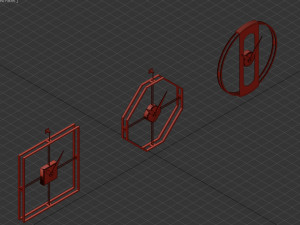 wal clock Modelo 3D