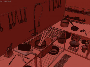 Industrial kitchen 3D 모델