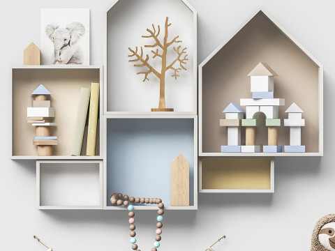 Child Toys and furniture set 3D Model