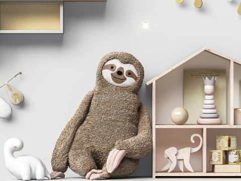 Child Toys and furniture set 3D Model