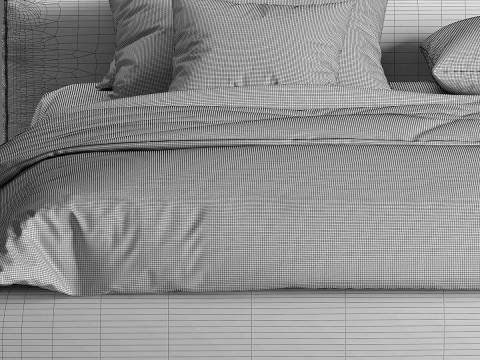 Modern bed 01 3Dモデル