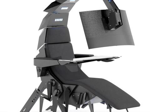 Si&egrave;ge de jeu Low-poly Modèle 3D