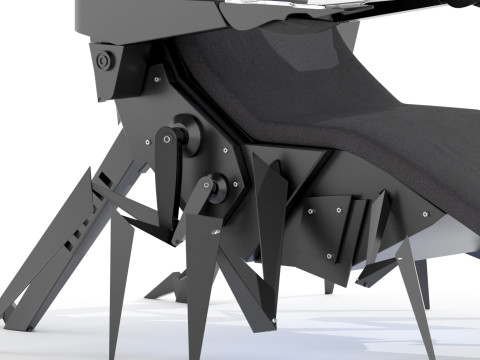 Gaming seat Low-poly Modello 3D