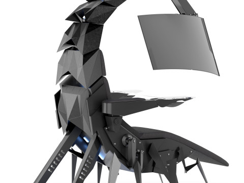 Gaming seat Low-poly Modello 3D