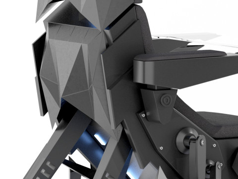 Gaming seat Low-poly Modello 3D