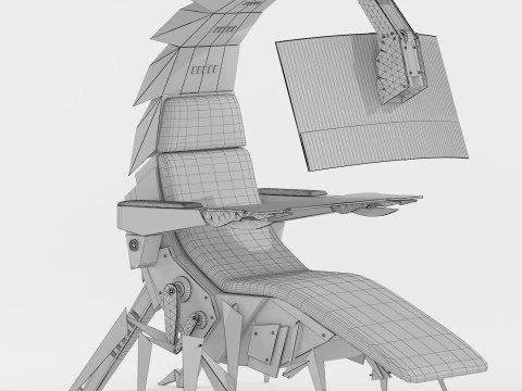 Gaming seat Low-poly 3D Model
