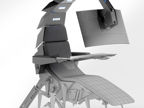Gaming seat Low-poly Modello 3D