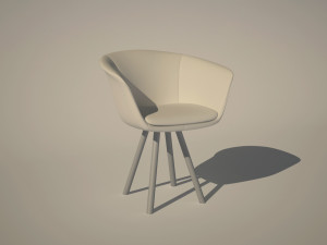 modern chair for use in interior design 3D मॉडल