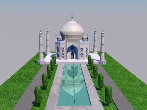 the taj mahal 3D Model