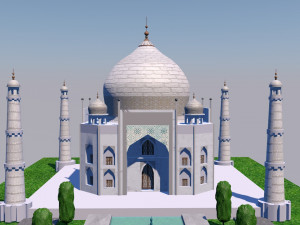 the taj mahal 3D Model