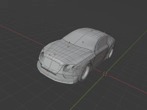 bentley continental 2015 with all surroundings complete with lightmaterials etc 3D Model