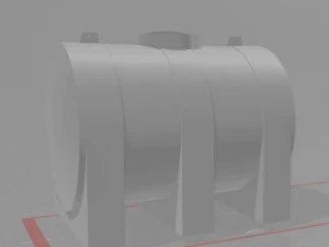 給水車 3Dモデル