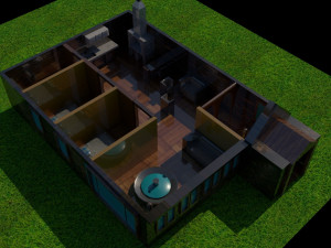 furnished home-casa amueblada 3D Model