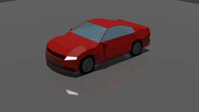 lowpoly car 3D 模型 .c4d .max .obj .3ds .fbx .stl .blend